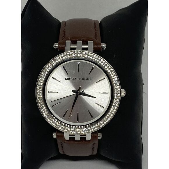 Michael Kors Darci MK3190 Women\'s Brown Leather Analog Dial Quartz Watch JK111